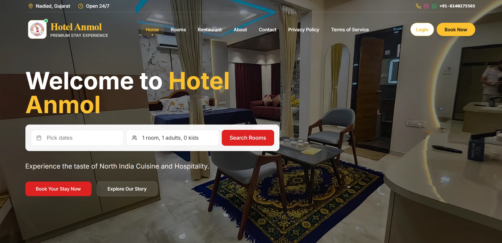 Hotel Anmol — Hospitality Experience